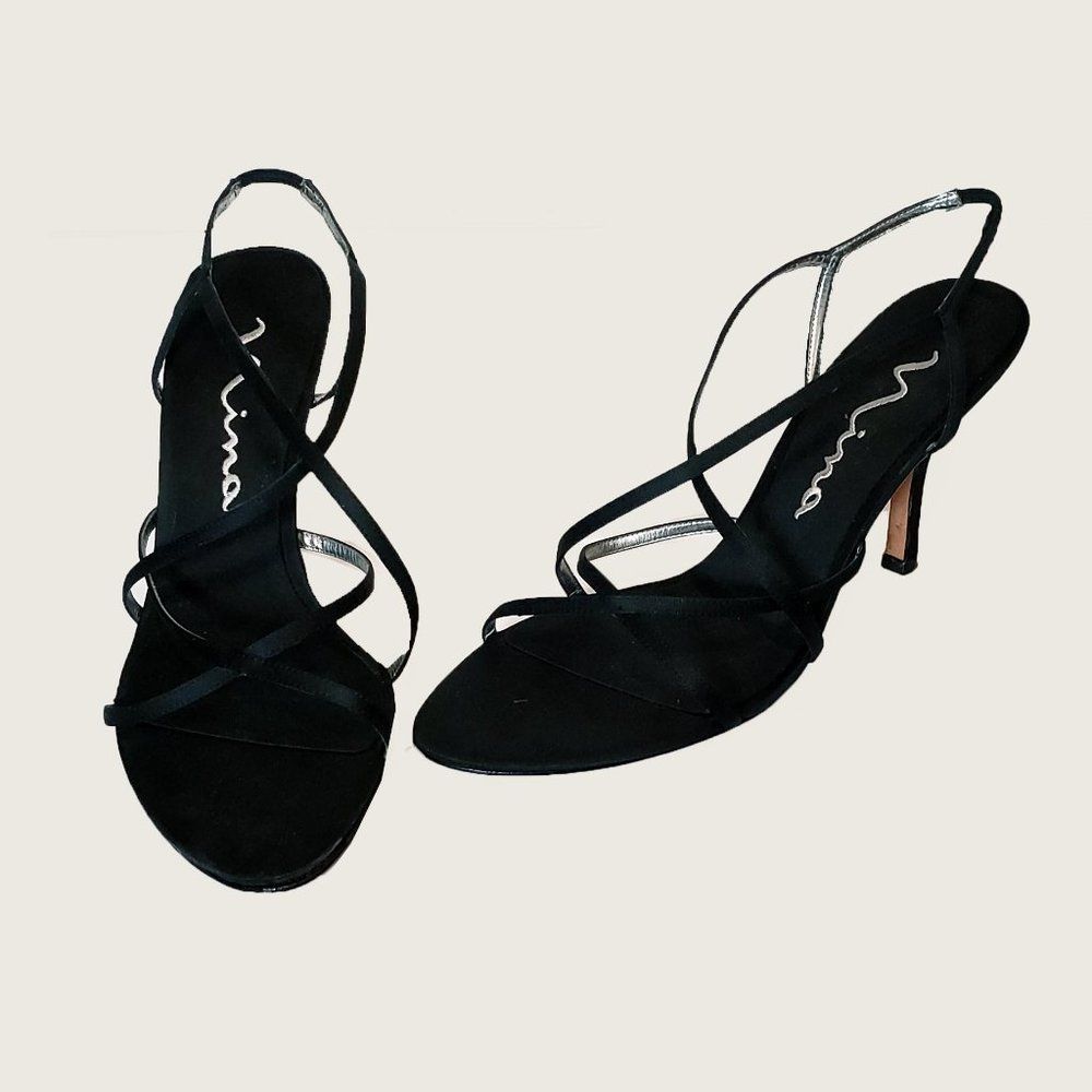 ** Nina Satin Stilettos